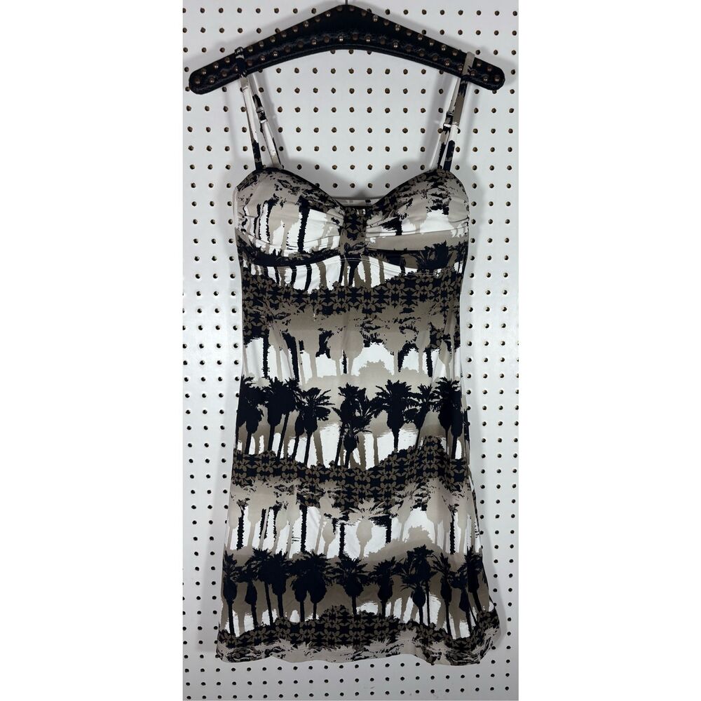 Tommy Bahama Halter top palm tree mini dress size S
